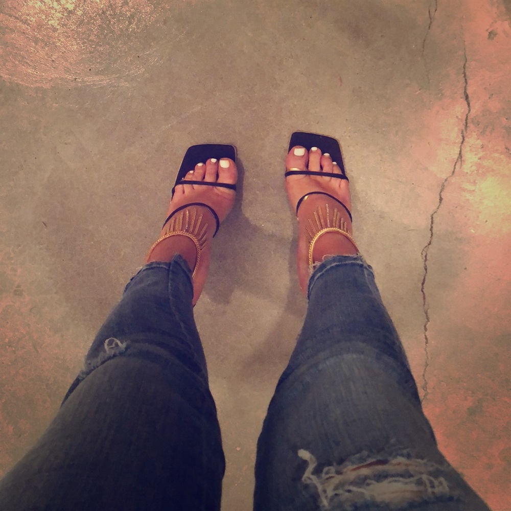 2 vintage Giuseppe Zanotti heels Burgundy & Black